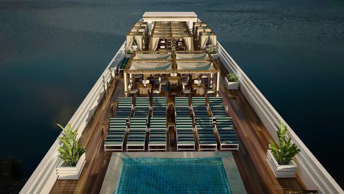 Sun deck of the SUNRISE Terramar Nile Cruise Nile cruise